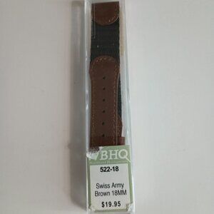 SD Brown Swiss Army Womens Watch Strap Band 18MM